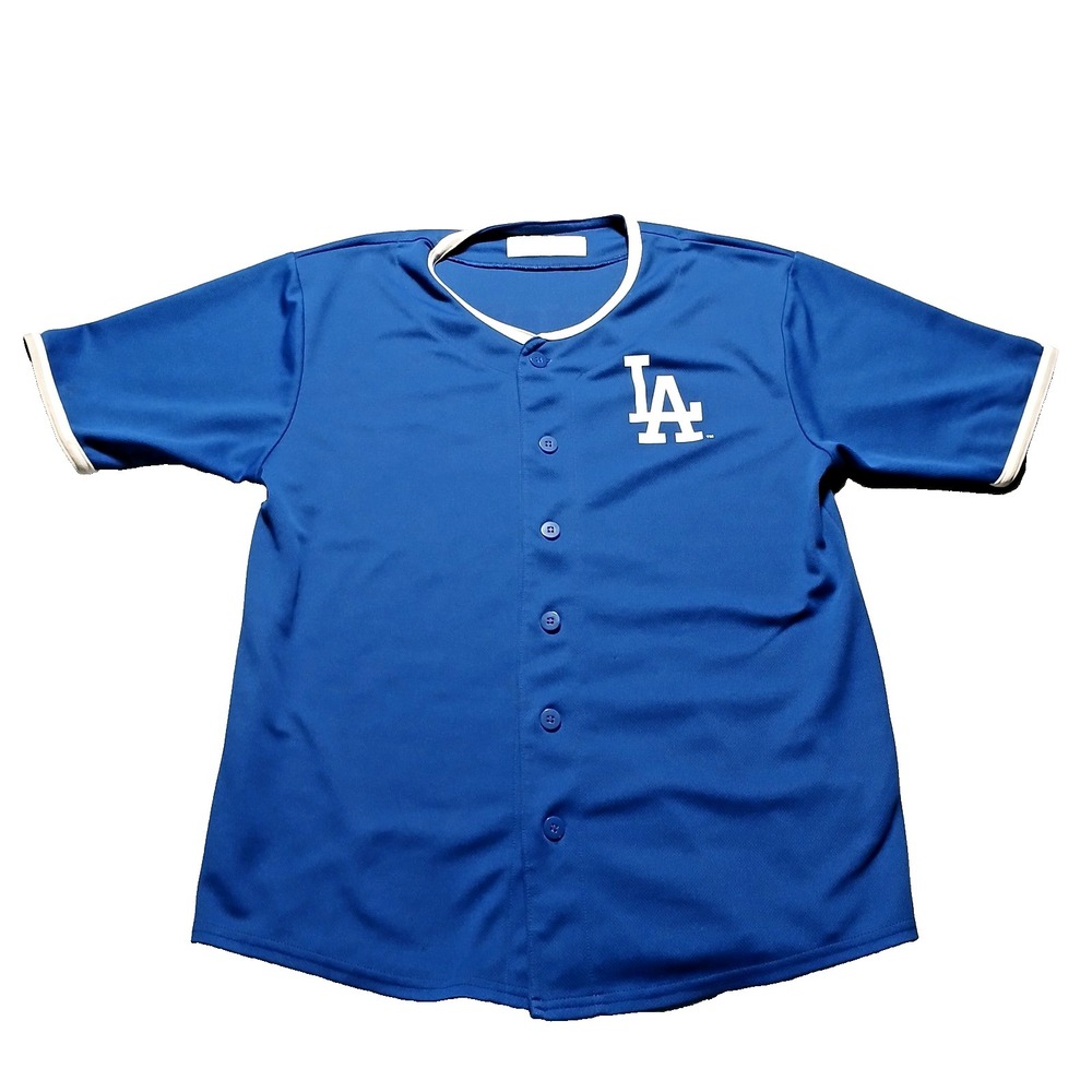 Los Angeles Dodgers Genuine Merchandise Mens Jersey Blue XL 14-16 Youths